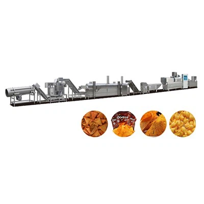 Línea de procesamiento de chips de maíz frito Doritos