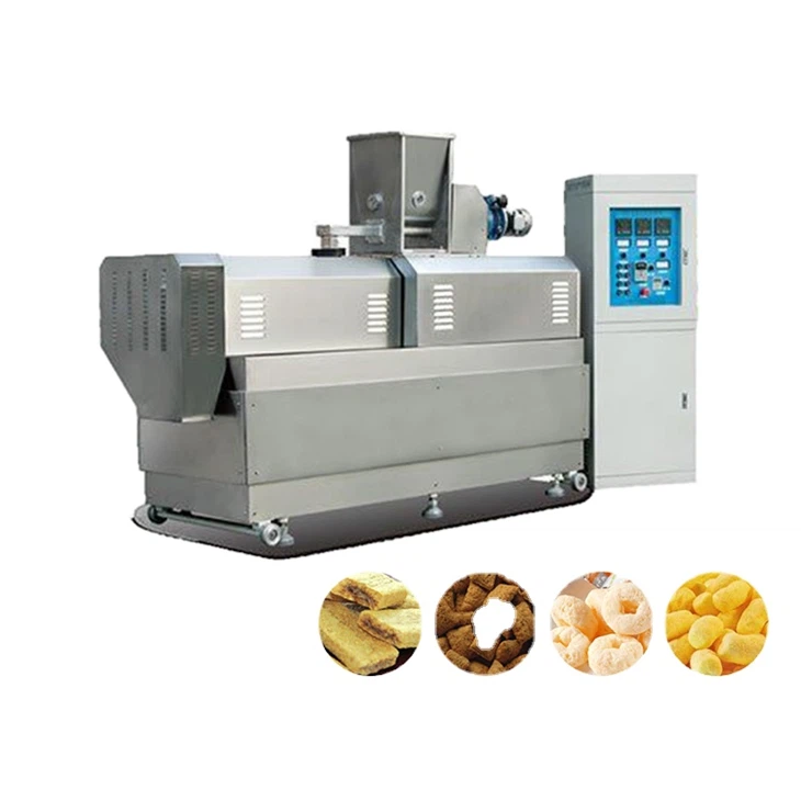 Extrusora de doble husillo para la producción de snacks