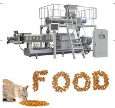 Línea de procesamiento de comida para gatos